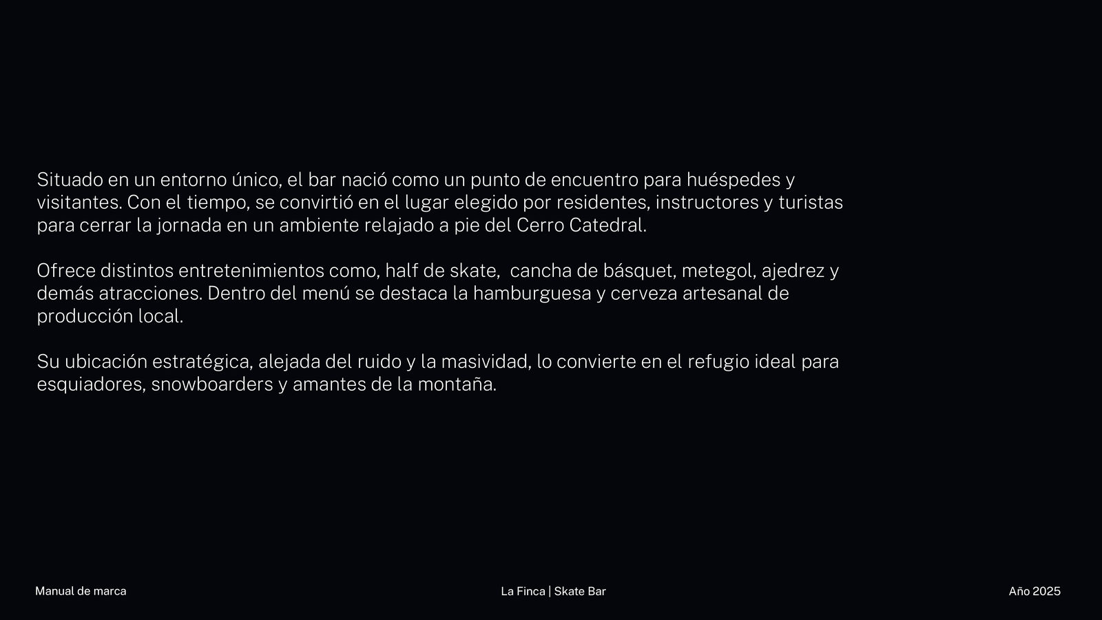 LA FINCA BAR: trabajo de BULLET